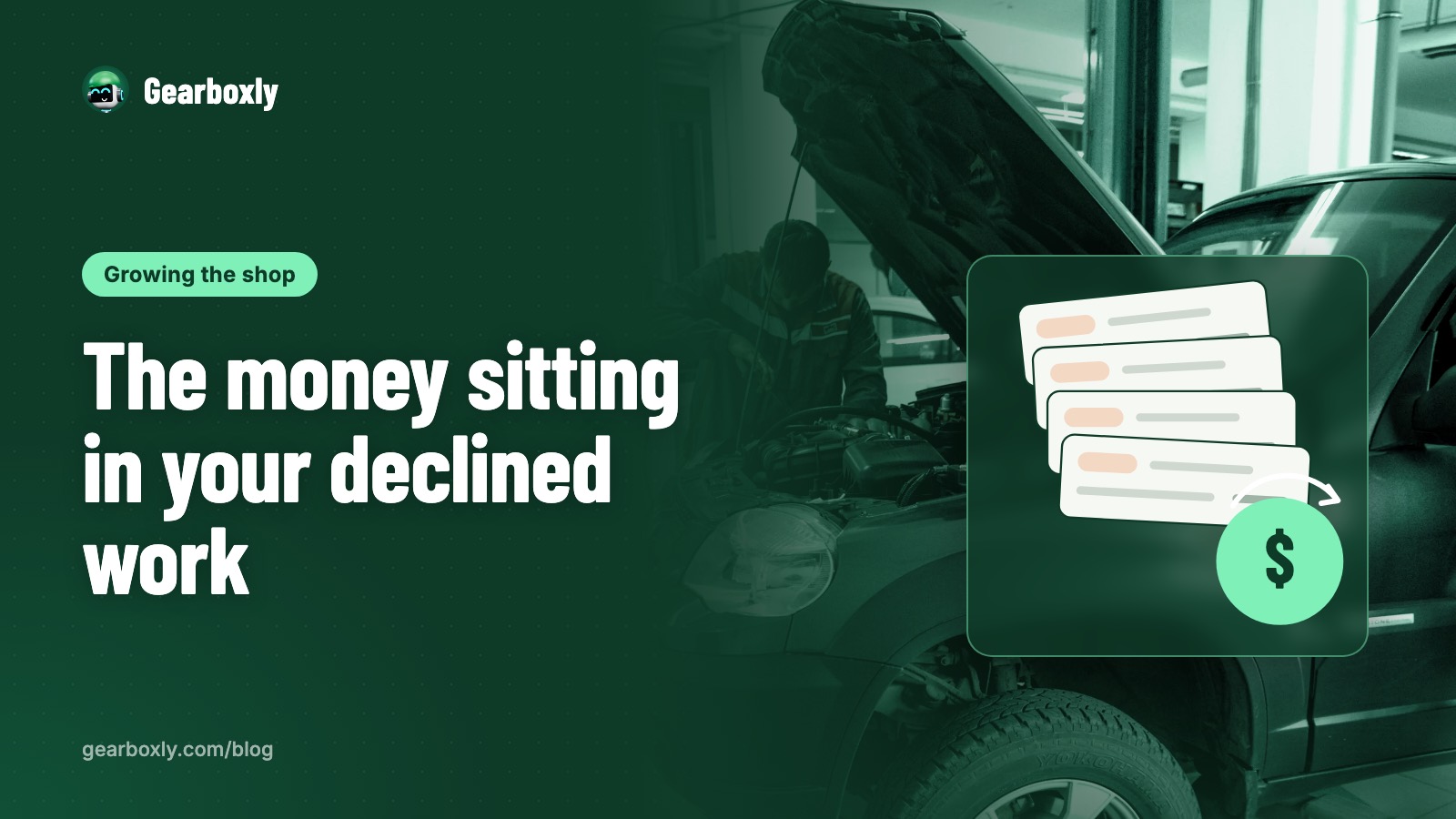 The money sitting in your declined work